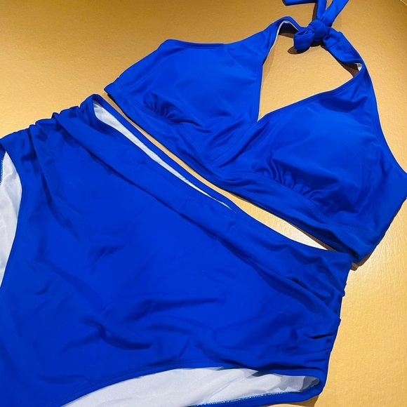 Royal Blue Boutique Two-Piece Swimsuit Size 4XL - Picture 7 of 7